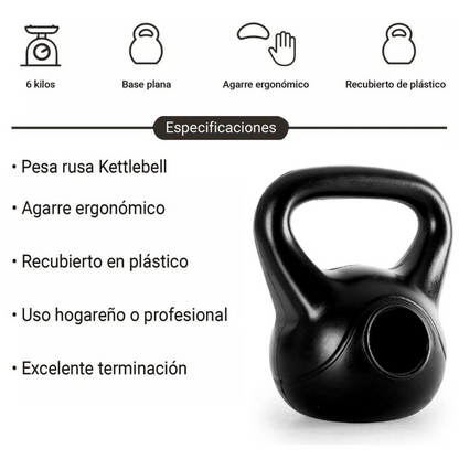 Pesa Rusa de 18 Kg Fitness Crossfit