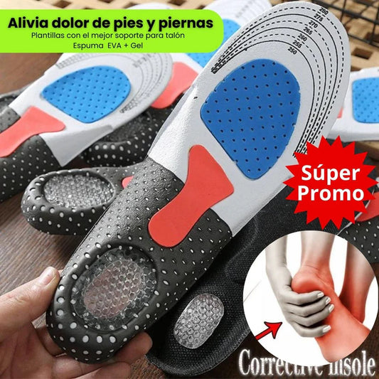 Plantillas de Gel Ortopédicas Ajustables Plantar Pro™