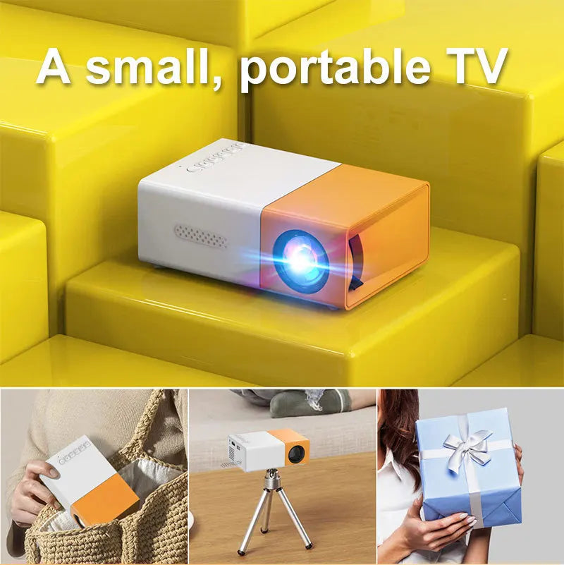 Mini proyector LED portátil HDMI Vga USB