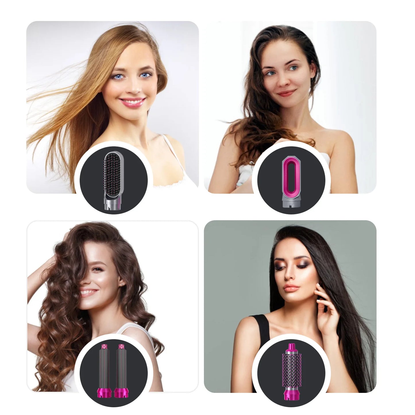 Secador De Pelo Hair Styler Pro 5 En 1 Multifunción