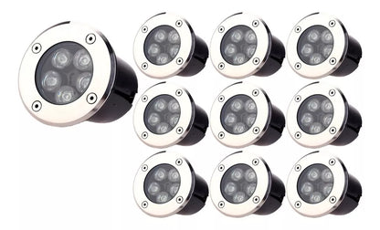 PACK DE 10 FOCOS LED EMBUTIDOS 3W IP67