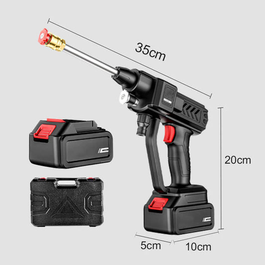 PISTOLA HIDROLAVADORA PORTATIL CON 2 BATERIAS 48V